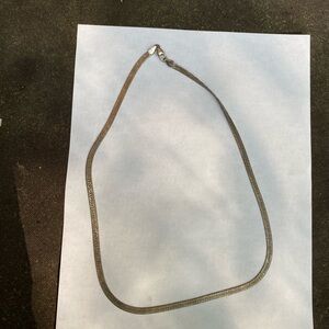 Sterling Silver Serpentine Necklace 18”